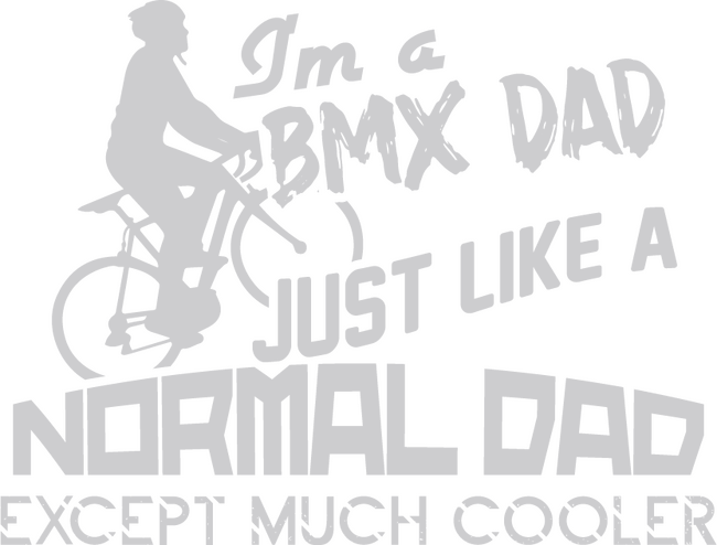 Im a BMX dad just like a normal dad except much cooler